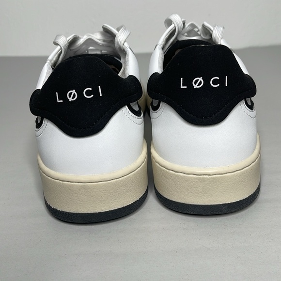 Løci Men's Neo White Vegan Leather Low Top Sneakers Size 47 US 13 - Picture 6 of 8